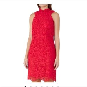 Reiss Red Lace Dress